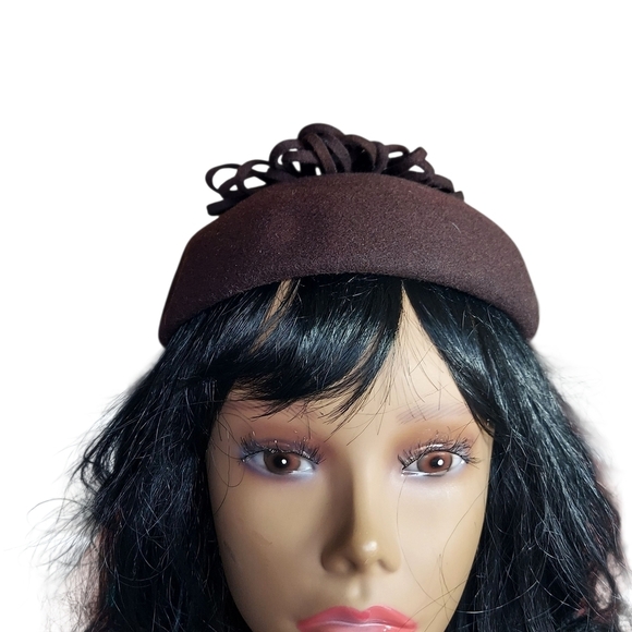 Chic Brown Women\'s Hat with Ribbon Detail main image 4